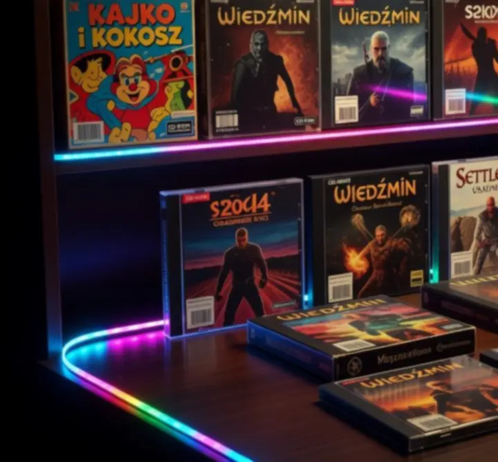 Pudełkowe wydania gier PC w stylu retro